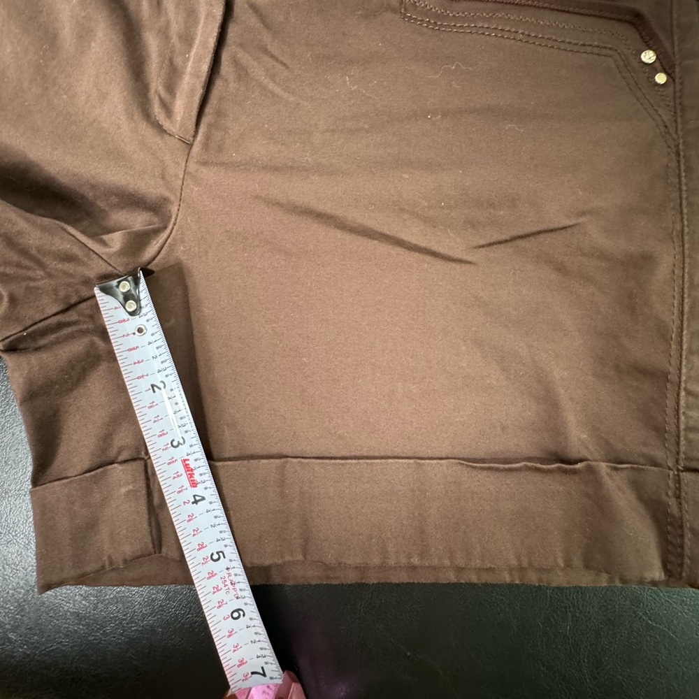WHBM White House Black Market Brown Shorts Sz 6 Bin A - Picture 6 of 11